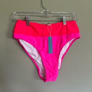 PopVil Colorblock High-Waisted Bikini Bottom